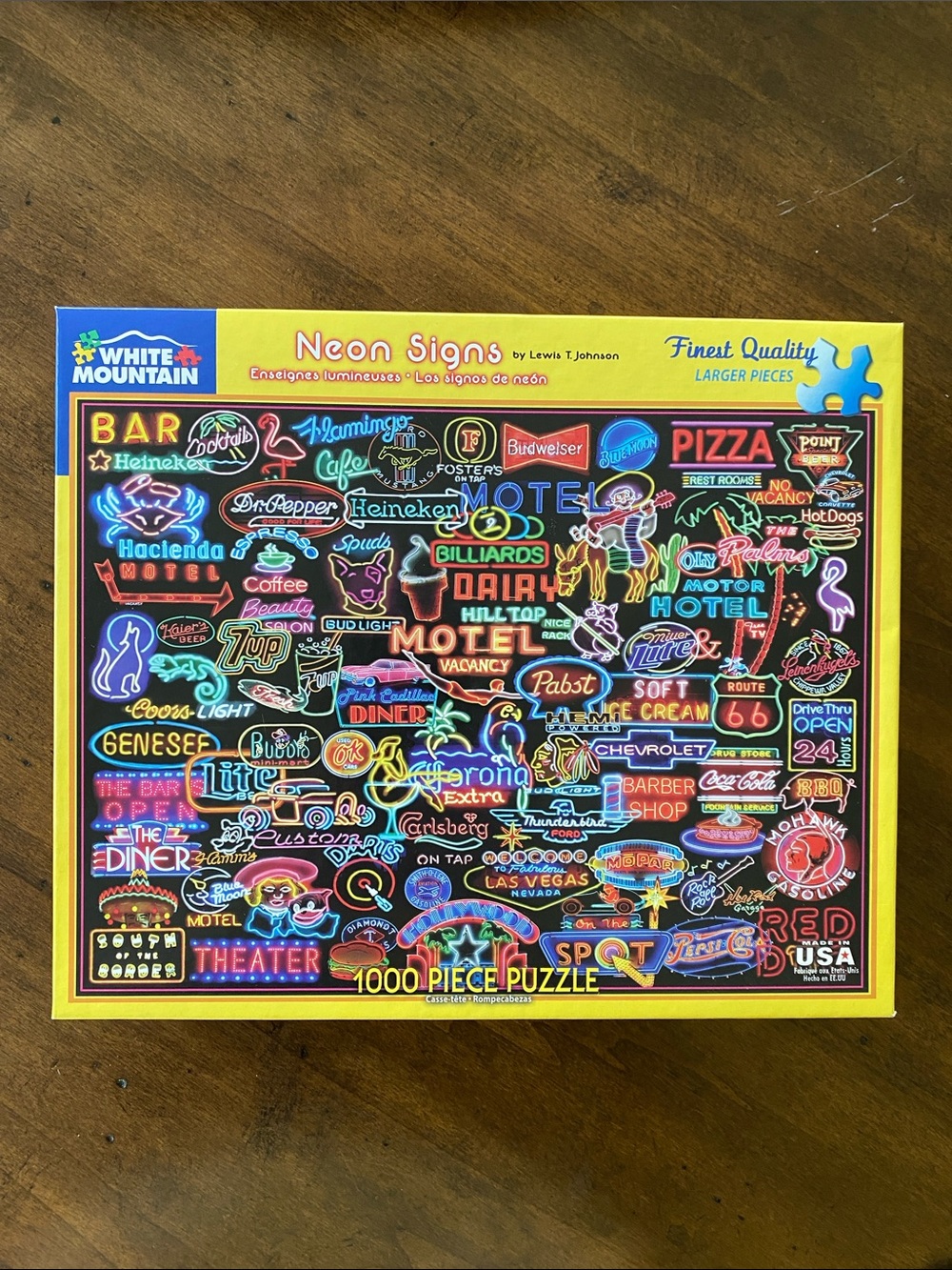 White Mountain•  Neon Signs • 1000 Piece Puzzle